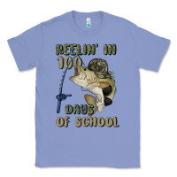 Colony Blue reelin' in 100 days of school Classic Tee - MaliasSmallBusiness
