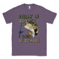 Lavender reelin' in 100 days of school Classic Tee - MaliasSmallBusiness