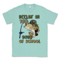 Seafoam reelin' in 100 days of school Classic Tee - MaliasSmallBusiness