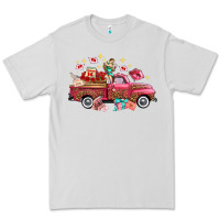 Dove Grey valentine's day truck photography love side view Premium Tee - FaDigitalArtStudio