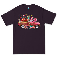 Plum valentine's day truck photography love side view Premium Tee - FaDigitalArtStudio