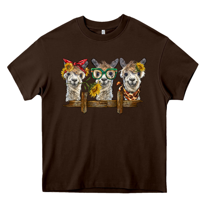 3 Alpacas Heavy Core Tee by BarkalooDesign | Teevron