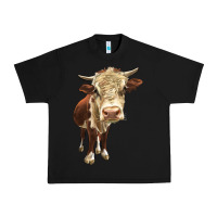 Black Hereford Heifer Urban Heavy Tee - LillyAllenDesigns
