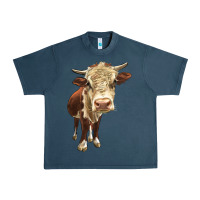 Midnight Navy Hereford Heifer Urban Heavy Tee - LillyAllenDesigns