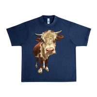 Navy Hereford Heifer Urban Heavy Tee - LillyAllenDesigns