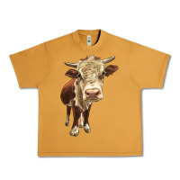 Peanut Butter Hereford Heifer Urban Heavy Tee - LillyAllenDesigns