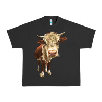 Pigment Black Hereford Heifer Urban Heavy Tee - LillyAllenDesigns