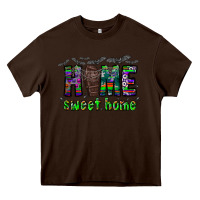 Chocolate Brown home sweet home Heavy Core Tee - CowhideDigitalArt