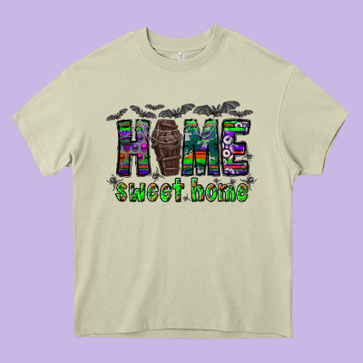 Home Sweet Home Heavy Core Tee Designed By Cowhidedigitalart