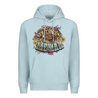 Blue Mist Southern Memal western flowers Premium Hoodie - HowdyJamesFarm