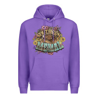 Purple Southern Memal western flowers Premium Hoodie - HowdyJamesFarm
