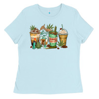 Baby Blue highly caffeinated coffee cups Ladies Tee - Zillion Design Studio