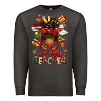Smoke one merry teacher afro messy bun Premium Sweatshirt - texasbilliewilder