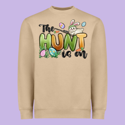 The Hunt Is On Heavyweight Sweatshirt Designed By Maliassmallbusiness