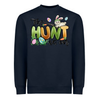 Navy the hunt is on Heavyweight Sweatshirt - MaliasSmallBusiness