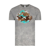 Cloud Rock cowhide leopard turquoise patch Vintage Tee - AdoDesignShop