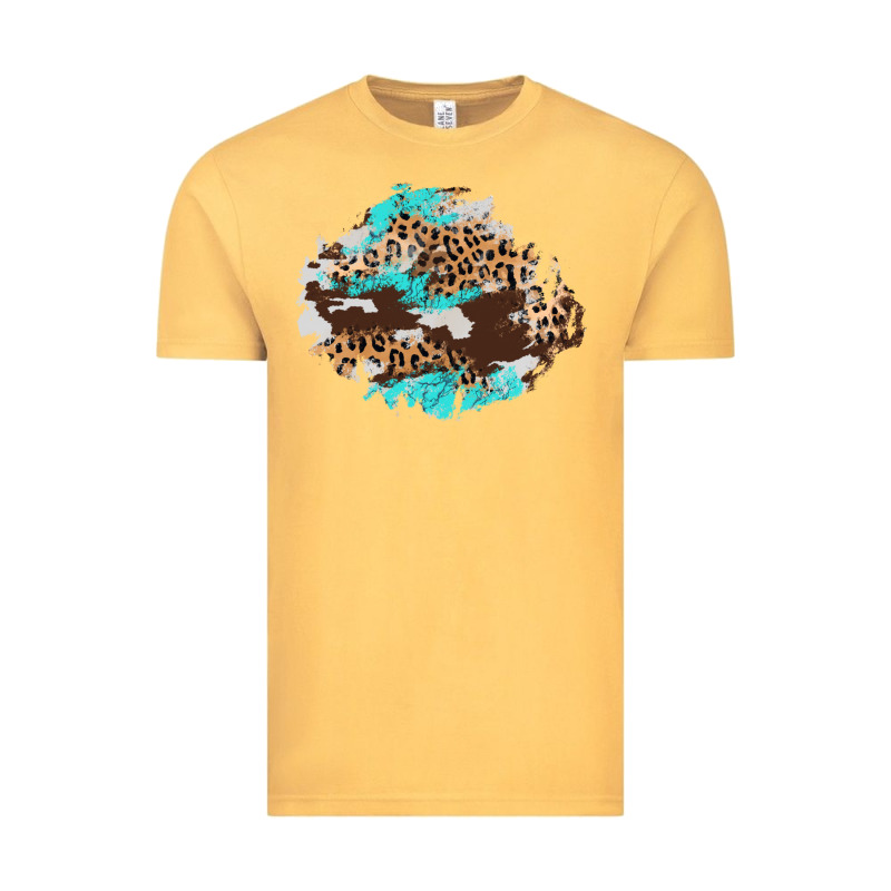 Cowhide Leopard Turquoise Patch Vintage Tee by AdoDesignShop | Teevron