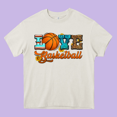 Love Basketball Heavy Core Tee Designed By Hra Design Shop