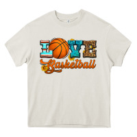 Cream love basketball Heavy Core Tee - HRA Design Shop