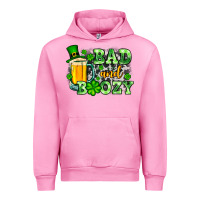 Fuchsia Pink St. Patrick's Bad and boozy Urban Hoodie - OliviaCreatesArt