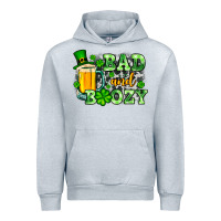 Heather Grey St. Patrick's Bad and boozy Urban Hoodie - OliviaCreatesArt