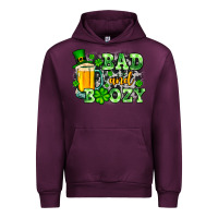 Mauve Wine St. Patrick's Bad and boozy Urban Hoodie - OliviaCreatesArt