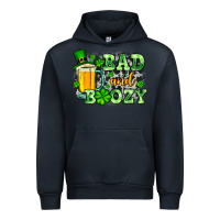 Navy St. Patrick's Bad and boozy Urban Hoodie - OliviaCreatesArt
