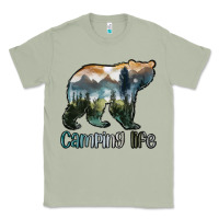 Matcha camping bear Classic Tee - MaliasSmallBusiness