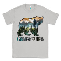 Moon Dust camping bear Classic Tee - MaliasSmallBusiness
