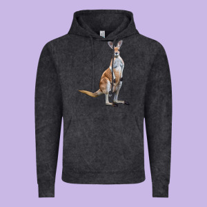 Kangaroo Vintage Hoodie Designed By Lillyallendesigns
