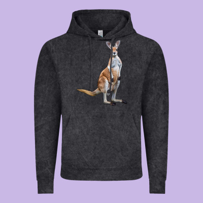 Kangaroo Vintage Hoodie Designed By Lillyallendesigns