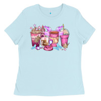 Baby Blue princess coffee cups Ladies Tee - Zillion Design Studio
