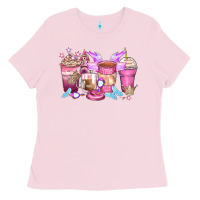 Bubblegum Pink princess coffee cups Ladies Tee - Zillion Design Studio