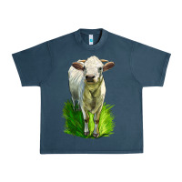 Midnight Navy Charolais Heifer Urban Heavy Tee - LillyAllenDesigns