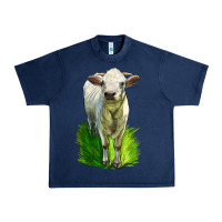 Navy Charolais Heifer Urban Heavy Tee - LillyAllenDesigns