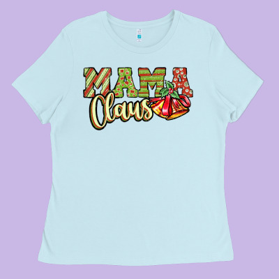 Mama Claus Ladies Tee Designed By Jahusdesignshop