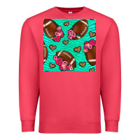 Cardinal American Football roses and hearts Premium Sweatshirt - NancyCooperArtShop