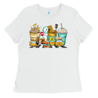 White school bus coffee cups Ladies Tee - Zillion Design Studio