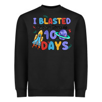 Black i blasted my way through 100 days Heavyweight Sweatshirt - MaliasSmallBusiness