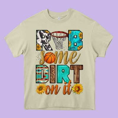 Rub Some Dirt On It Basketball Heavy Core Tee Designed By Hra Design Shop