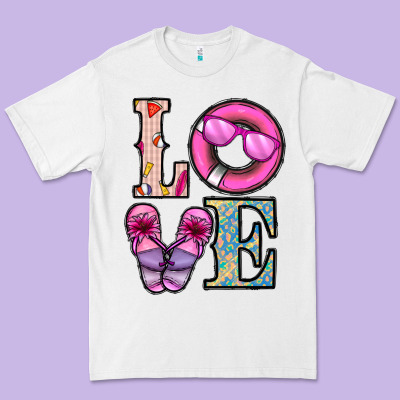 Love Summer Premium Tee Designed By Cowhidedigitalart