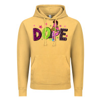 Vintage Mustard dope with afro black woman Vintage Hoodie - NancyCooperArtShop