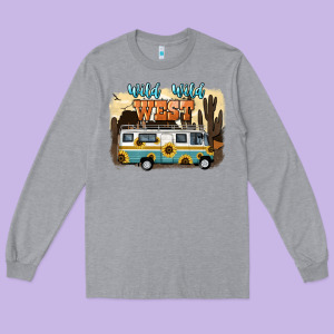 Wild Wild West Long Sleeve Tee Designed By Nancycooperartshop
