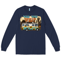 Navy wild wild west Long Sleeve Tee - NancyCooperArtShop
