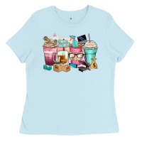 Baby Blue small business coffee cups Ladies Tee - Zillion Design Studio