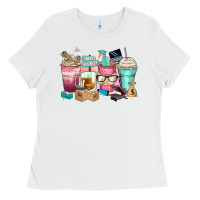 White small business coffee cups Ladies Tee - Zillion Design Studio