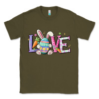 Army Green love easter Classic Tee - MaliasSmallBusiness