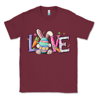 Burgundy love easter Classic Tee - MaliasSmallBusiness