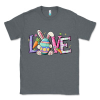 Charcoal Heather love easter Classic Tee - MaliasSmallBusiness