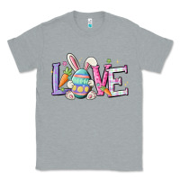 Heather Grey love easter Classic Tee - MaliasSmallBusiness
